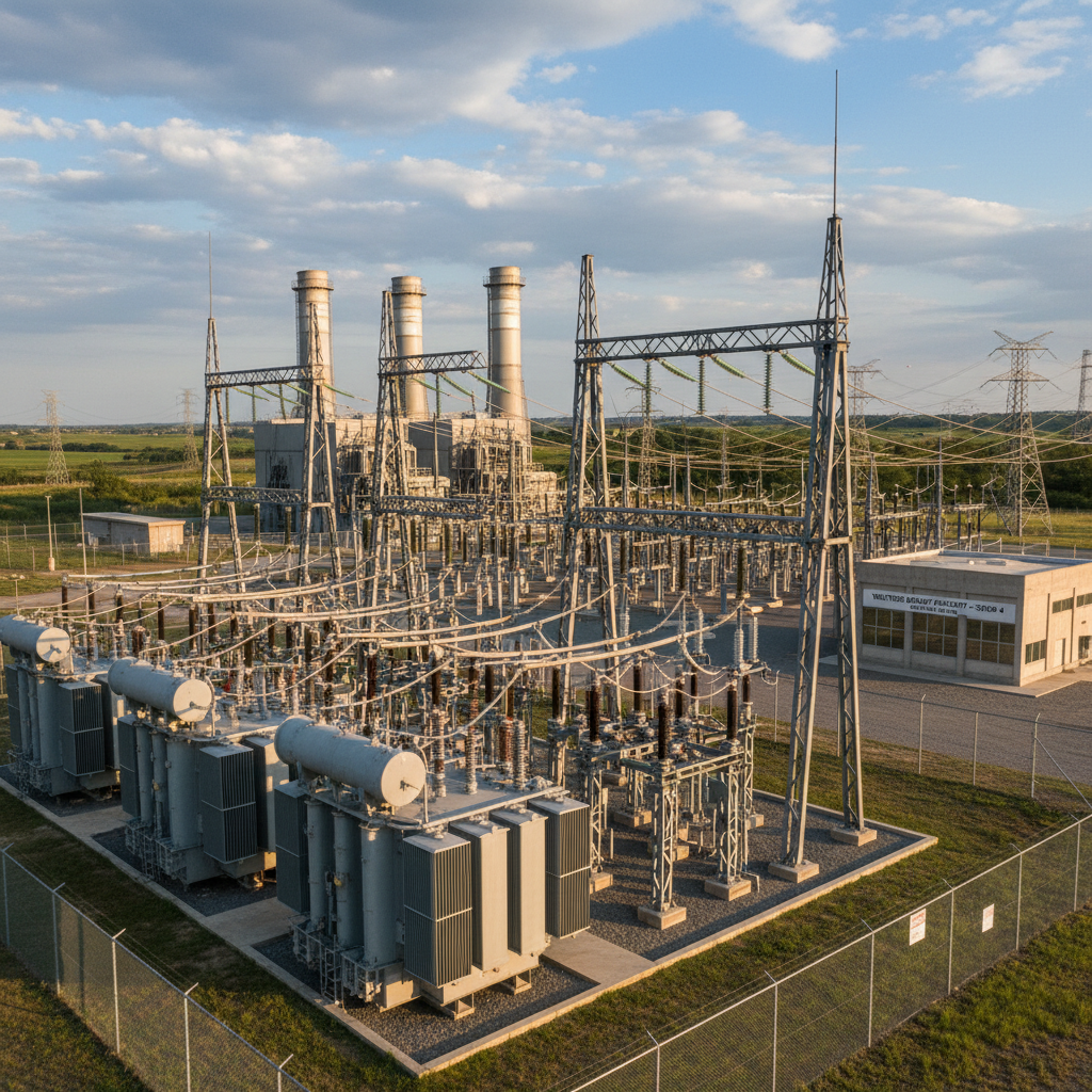 Distribution Substation For Stepping Up Generator Voltage