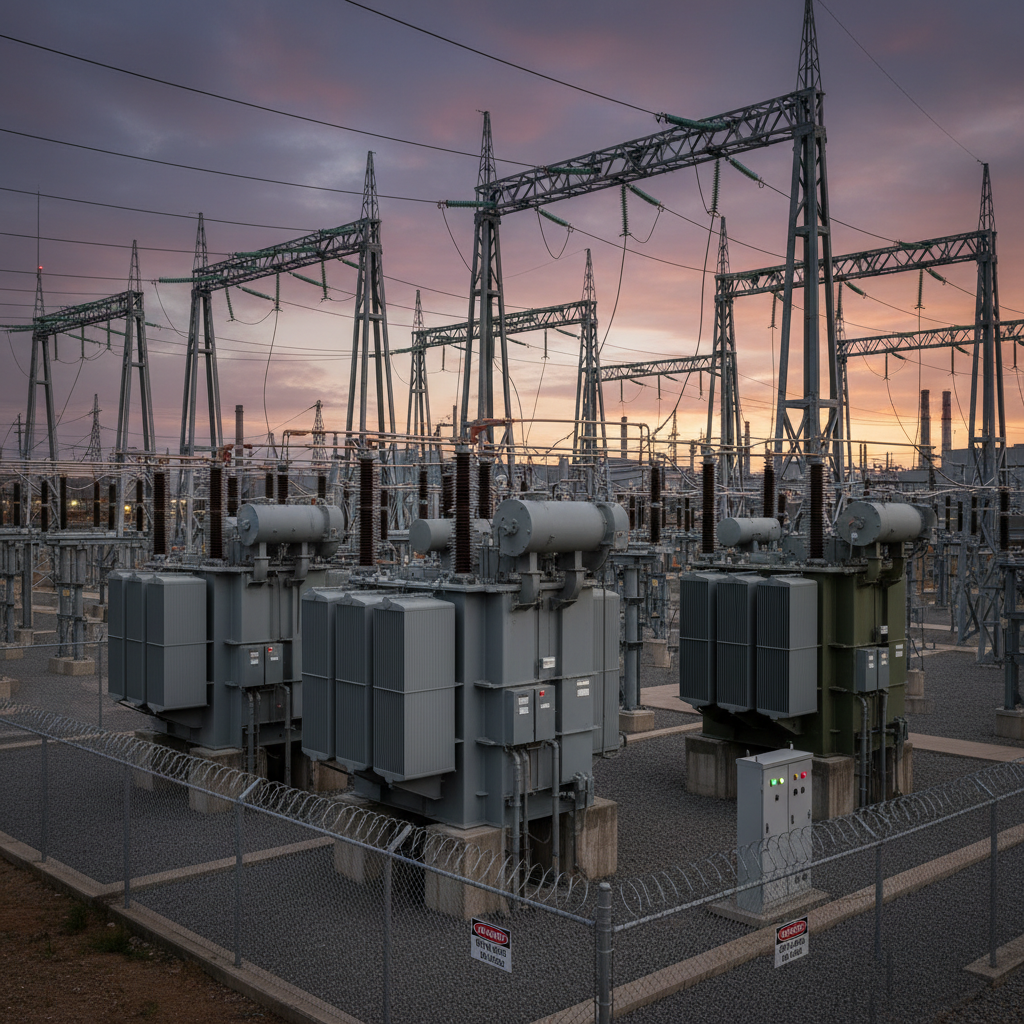 Electric Transformers For Industrial Substation Power Supply