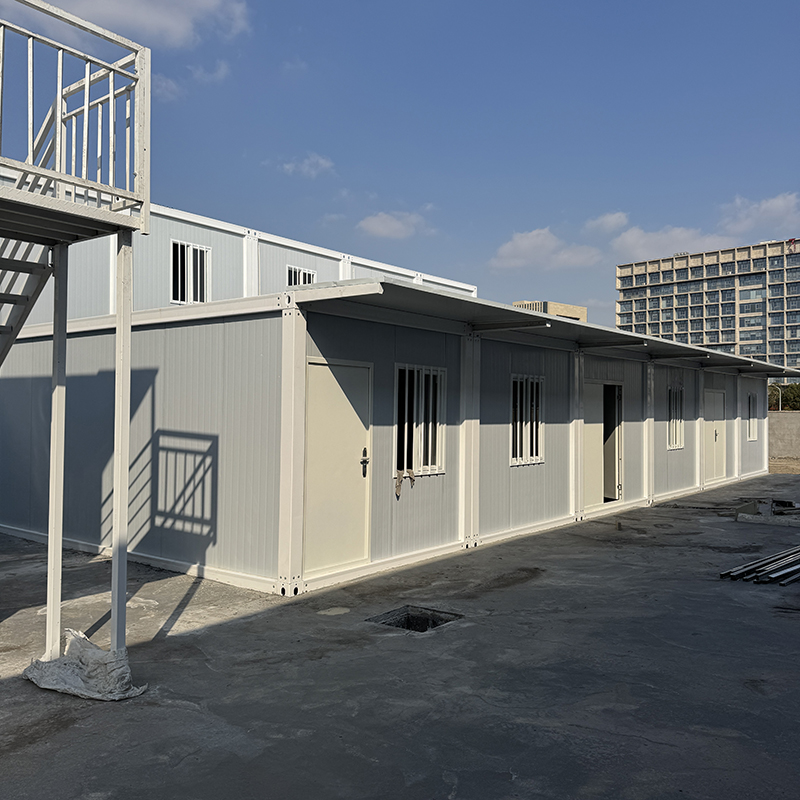 STC Prefabricated Container House with Canopy, Ideal for Site Office & Temporary Construction