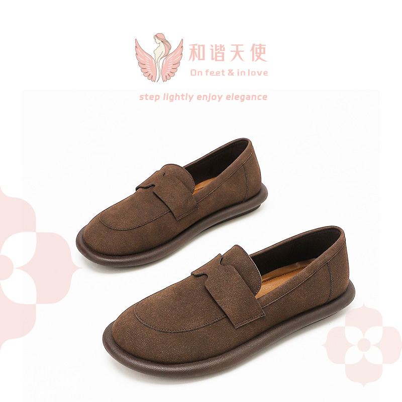 Soft Suede Platform Penny Loafers for Women