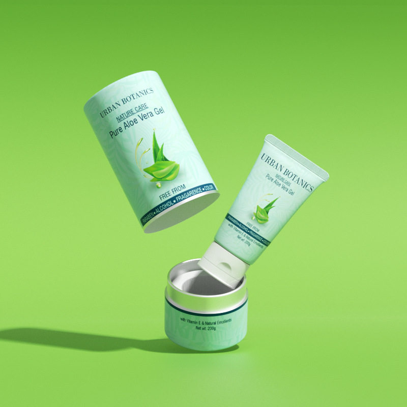 Cusrom Recycled Paper Tube Packaging with EVA for Skincare (4).jpg