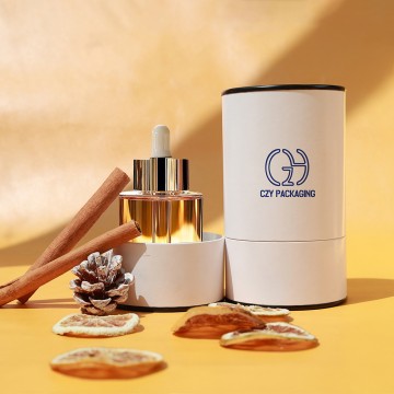 Premium Matte White Cardboard Tube Packaging for Luxury Fragrances