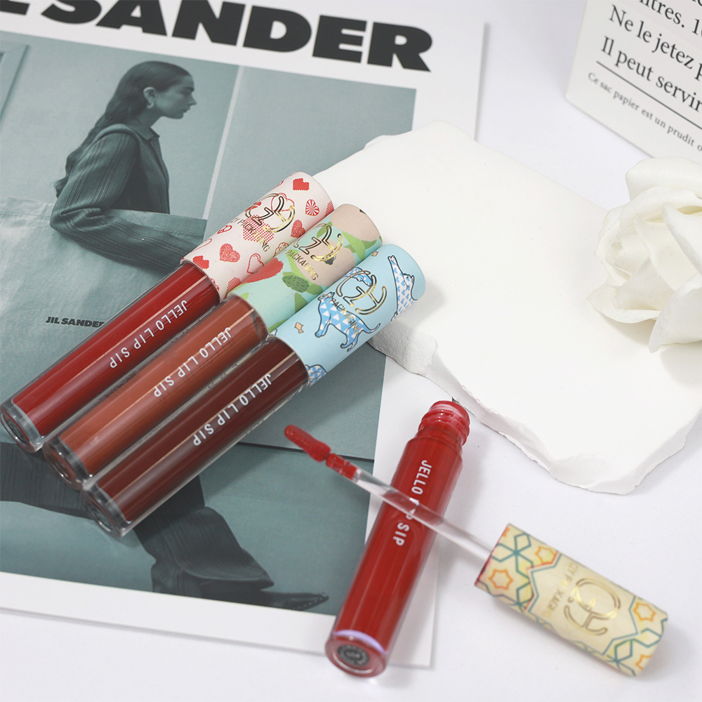Recyclable Custom Patterned Paper Cap Packaging for Lip Gloss Tubes (5).jpg