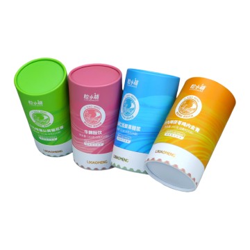 Custom Biodegradable Paper Tube Packaging for Beverage & Powder