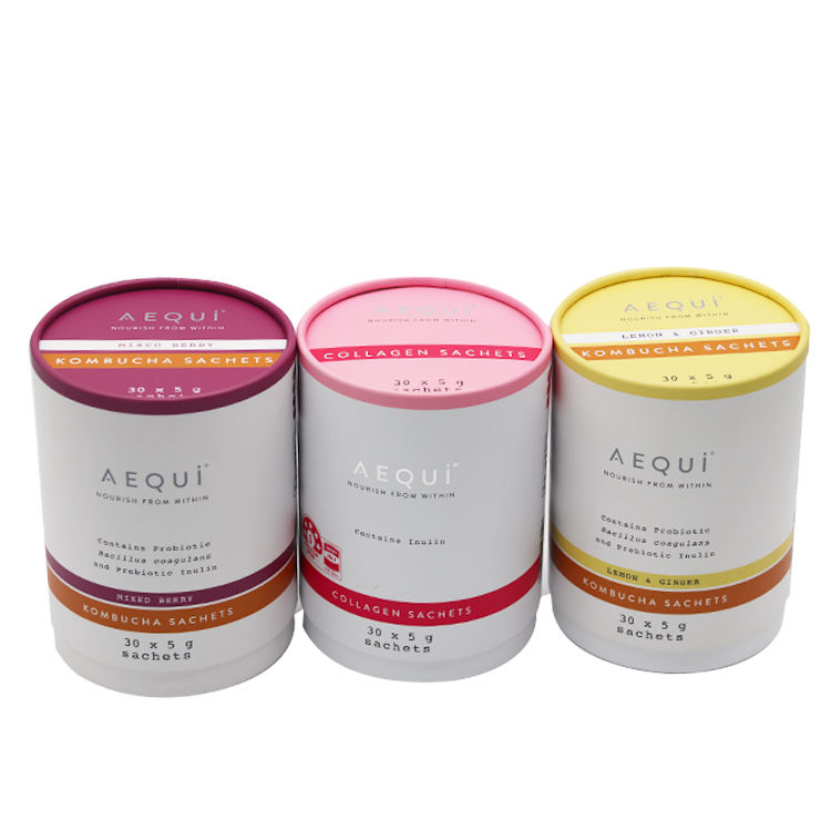 Custom Paper Tube Packaging for Sachet Products (KombuchaCollagen) (3)