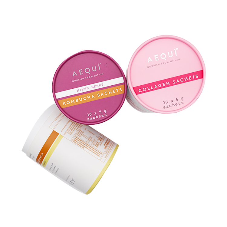 Custom Paper Tube Packaging for Sachet Products (KombuchaCollagen) (4)