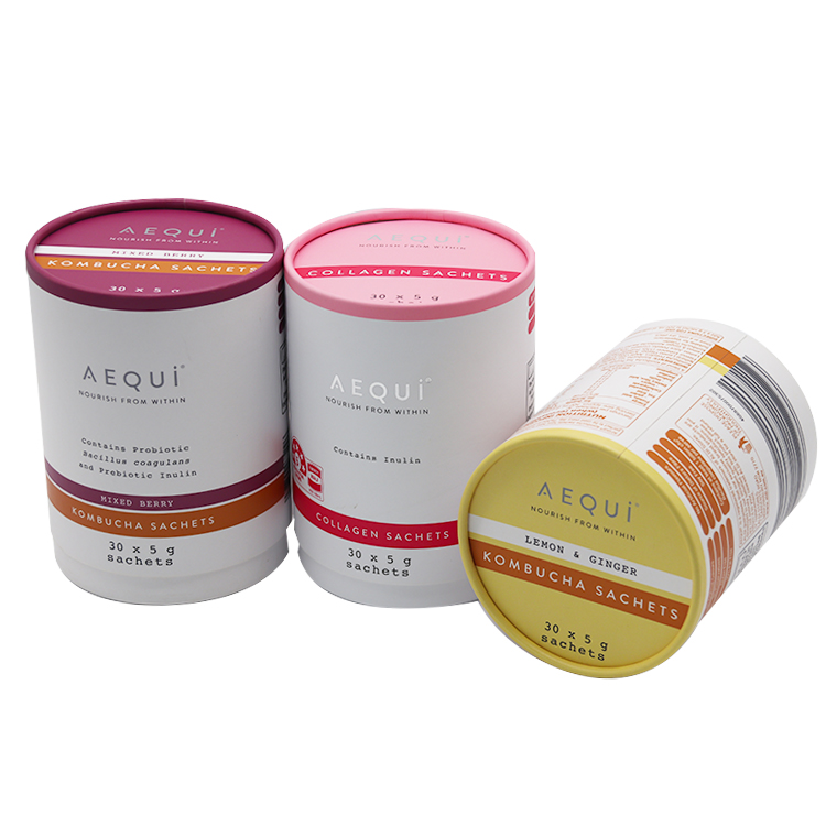 Custom Paper Tube Packaging for Sachet Products (KombuchaCollagen) (5)