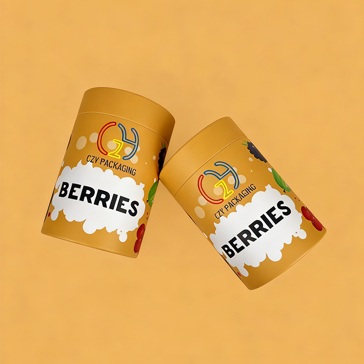 Recyclable Custom Berry-Themed Paper Can Packaging for Powder  (6).JPG