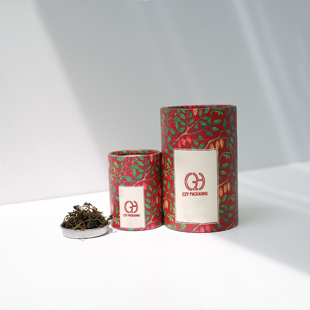 Recyclable Custom Patterned Paper Tube Packaging for Tea (2).jpg