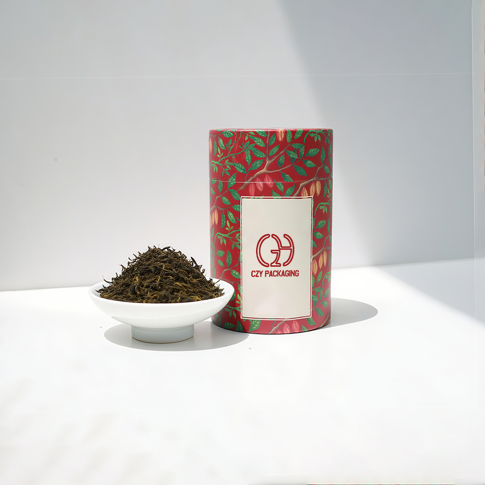 Recyclable Custom Patterned Paper Tube Packaging for Tea (3).jpg