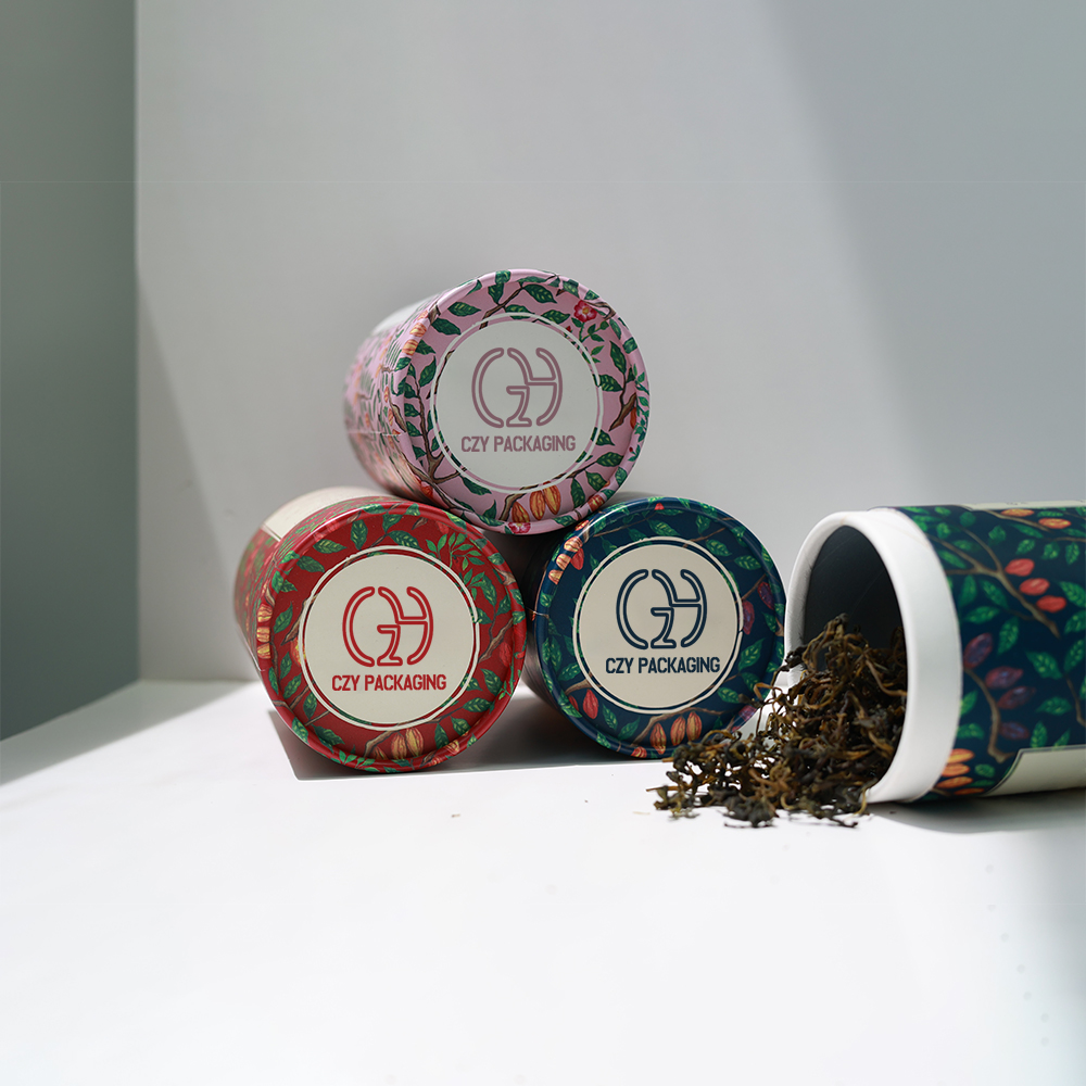 Recyclable Custom Patterned Paper Tube Packaging for Tea (5).jpg