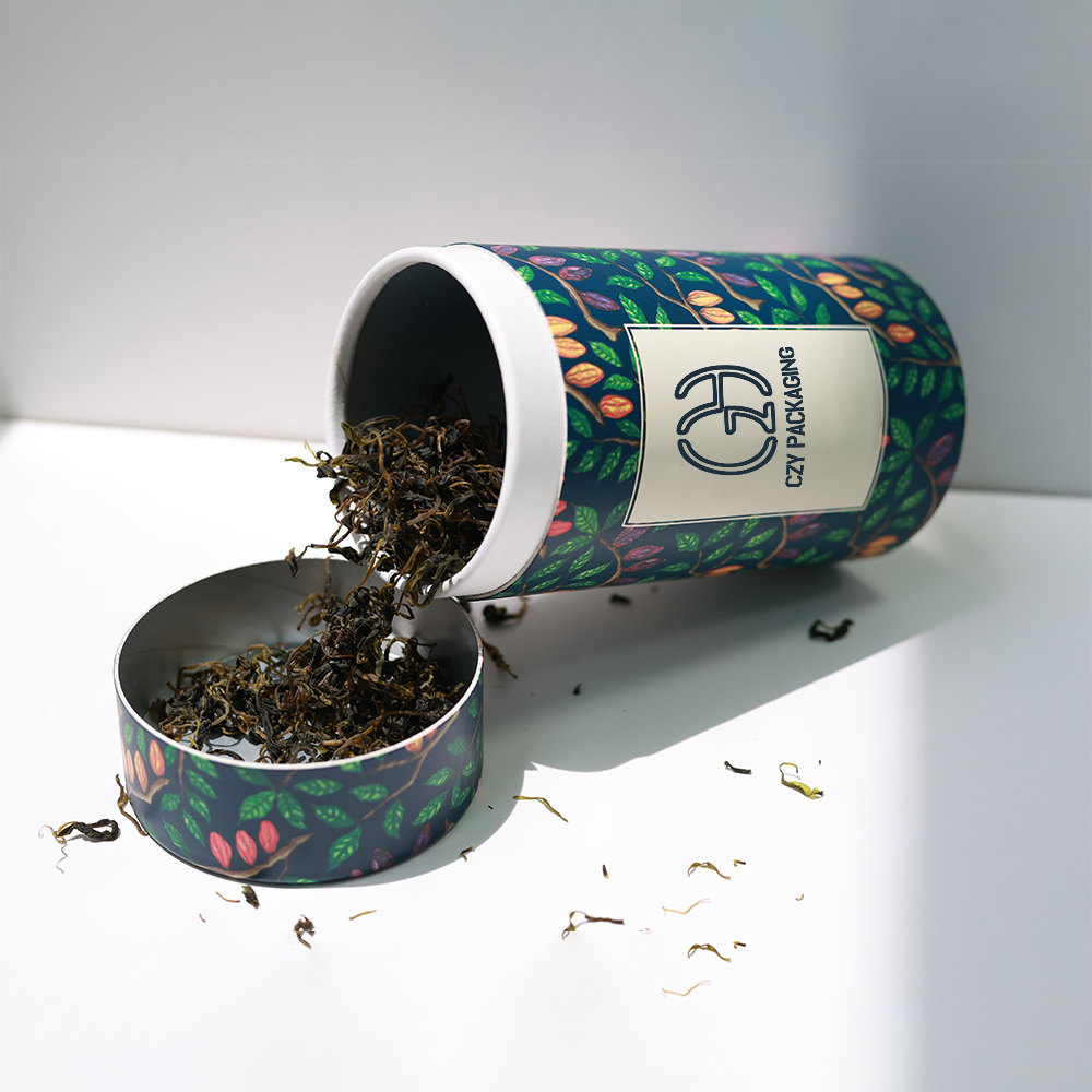Recyclable Custom Patterned Paper Tube Packaging for Tea (6).jpg