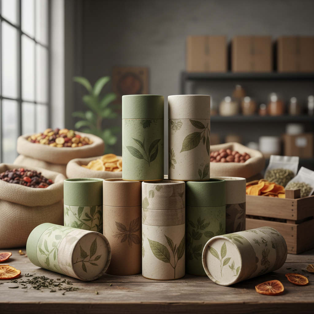 Tea Packaging Tube For Snack Food Wholesalers