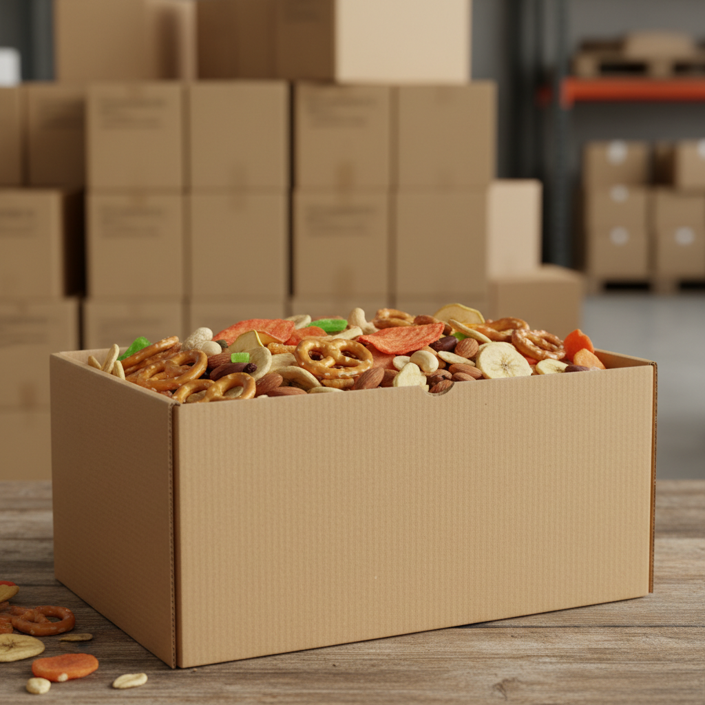 Kraft Paper Box For Snack Food Wholesalers