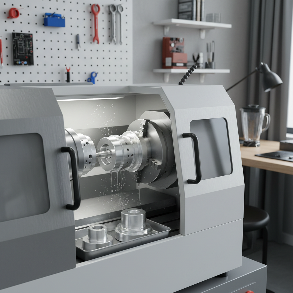 Ev Aletleri Parçaları İçin CNC Torna Tezgahı