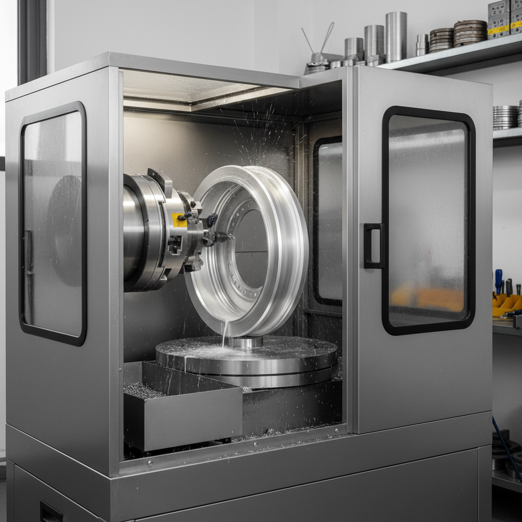 Ev Aletleri Parçaları İçin CNC Dikey Torna Tezgahı