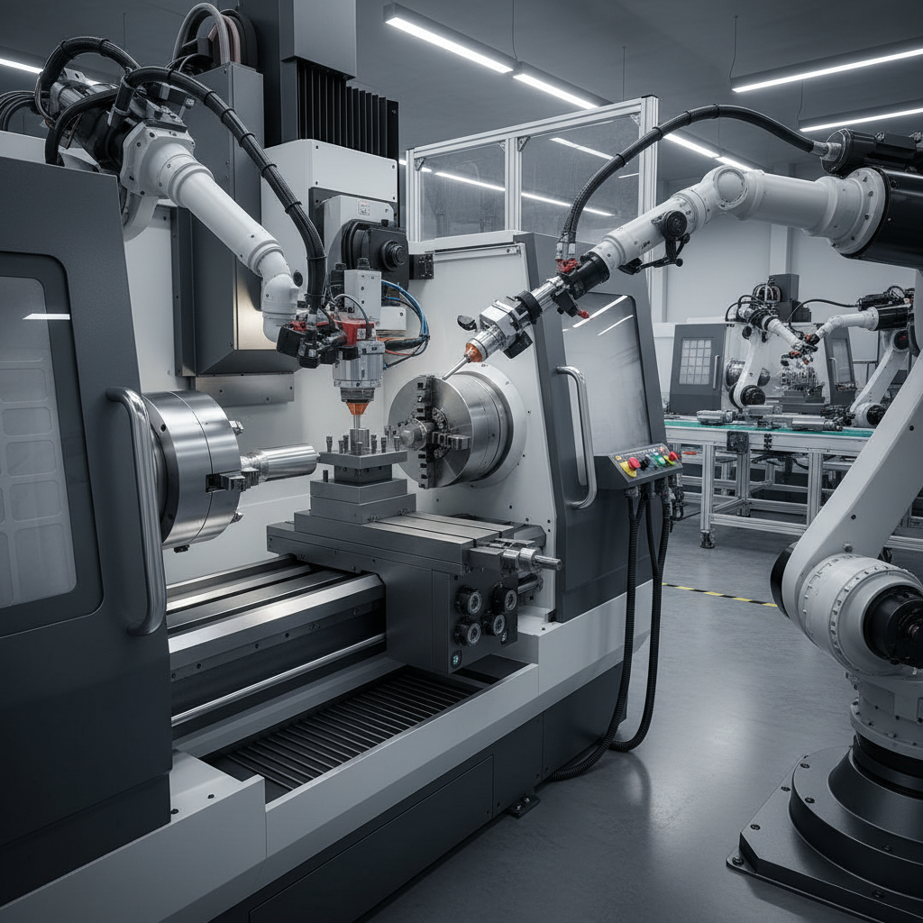 Endüstriyel Otomasyon ve Robotik için CNC Torna Tezgahı
