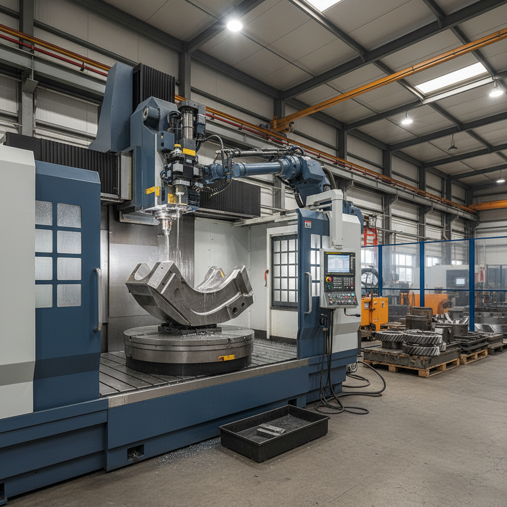 İnşaat Makine Parçaları İçin Eksenli CNC Makinesi