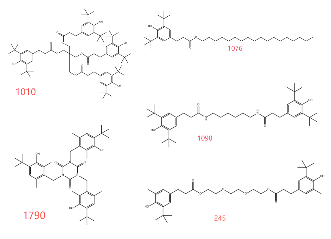 Differences Between Antioxidants 1010/1076/1098/1790/245