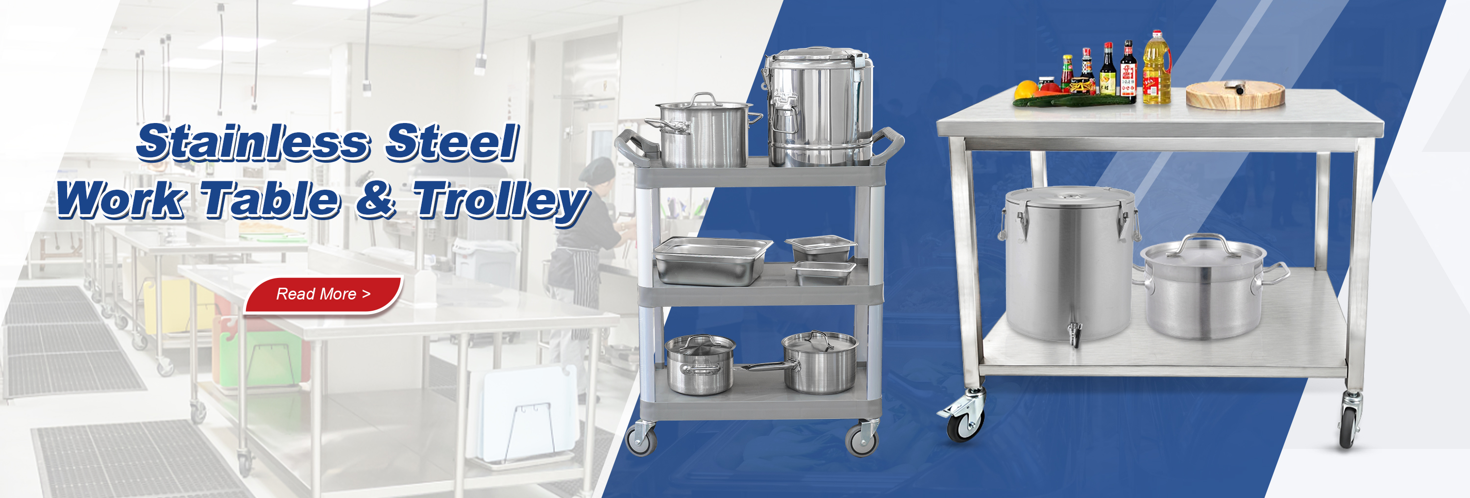 Stainless SteelWork Table & Trolley