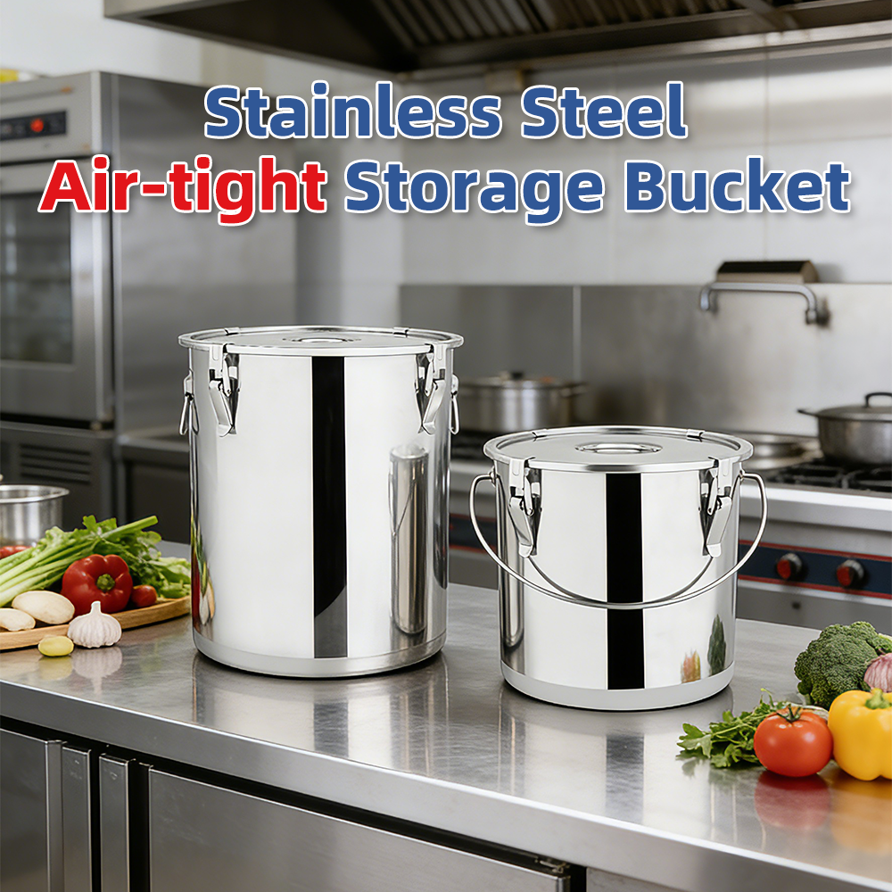 Hotel Stainless Steel Seal Bucket LargeCapacity...