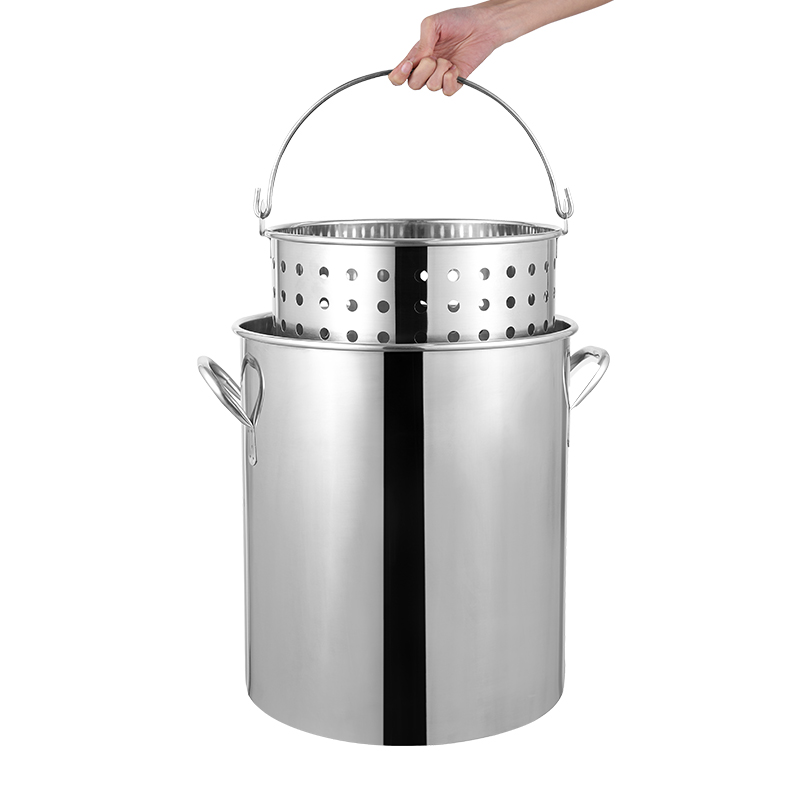 Commercial Seafood Frying Pot Set with Detachab...