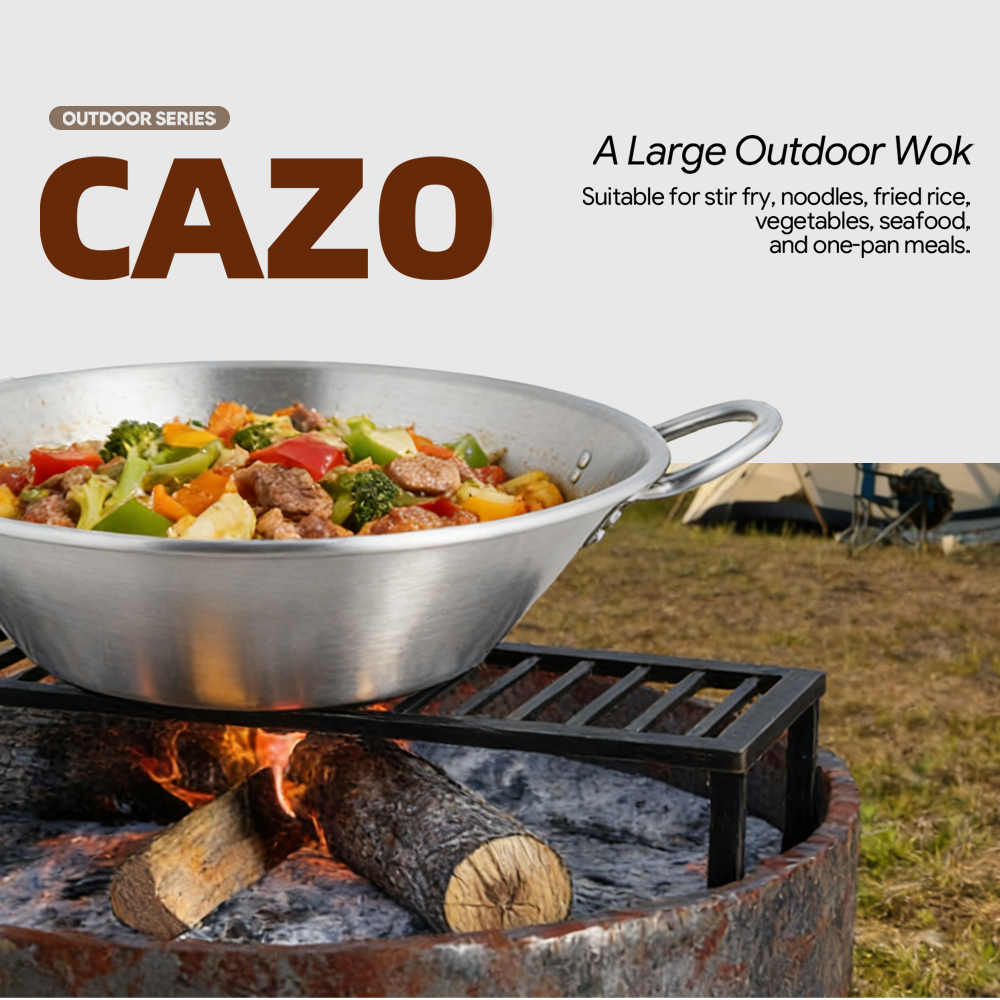 Premium Korean-style large stainless steel double-handle pot， Suitable for making ramen and seafood stir-fries， For household use and camping