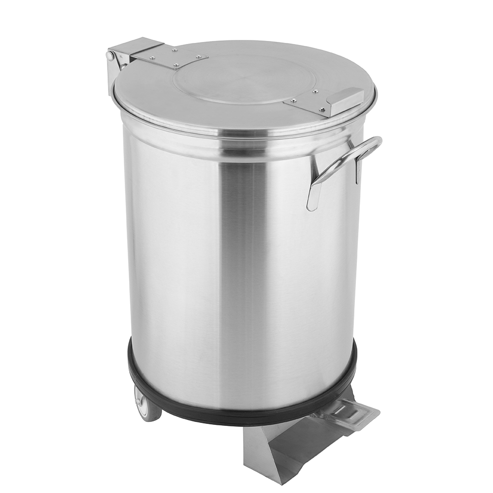 50L/100L Foot Pedal Operated Round Stainless St...
