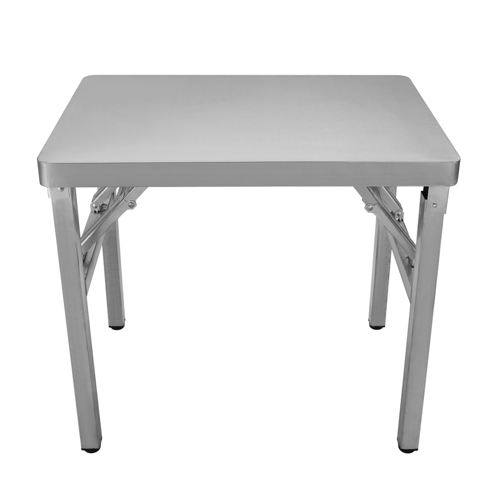 Heavy Duty Stainless Steel Folding Work Table, Portable Foldable Kitchen Prep Workbench for Restaurant, Food Truck, Home & Garage