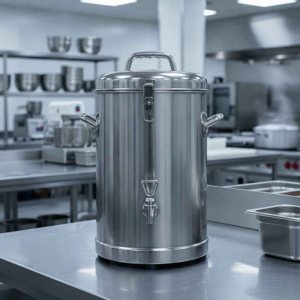 Stainless Steel Insulated Beverage Dispenser For Commercial Food Prep