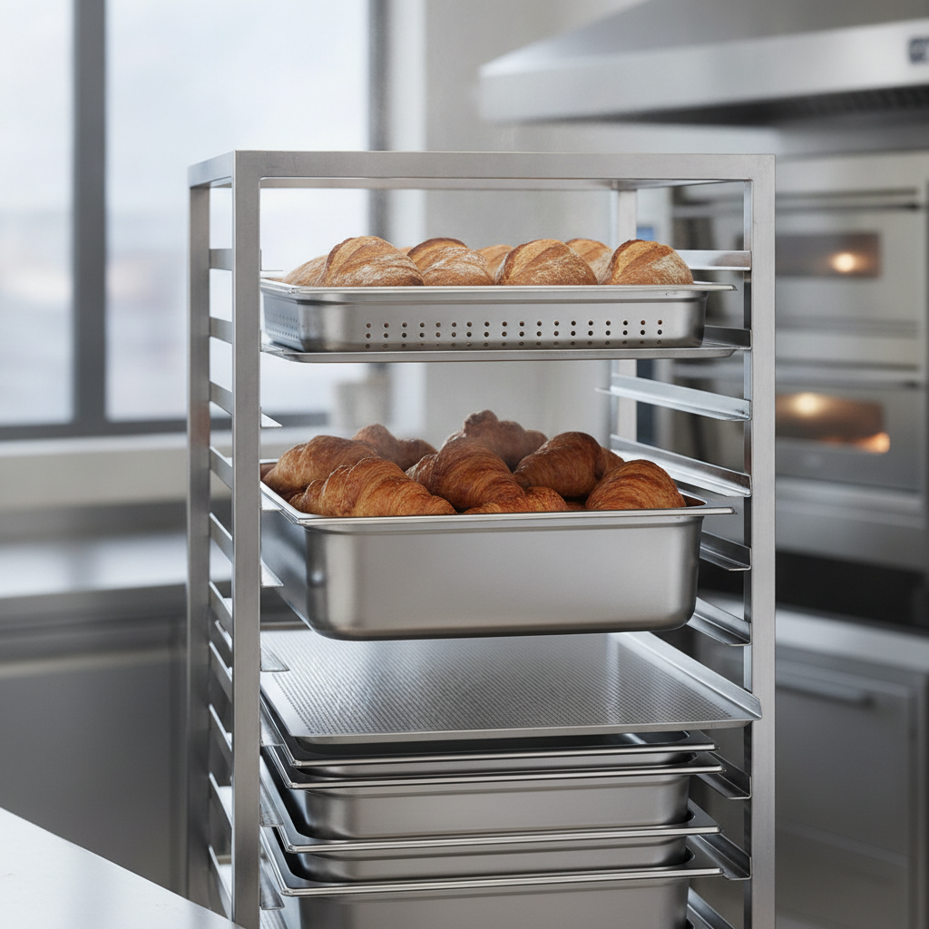 Stainless Steel Gn Pan For Bakery Tray Storage