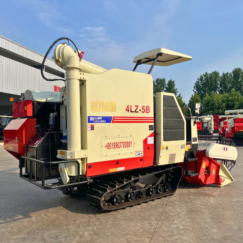 rice harvester machinery feeding system