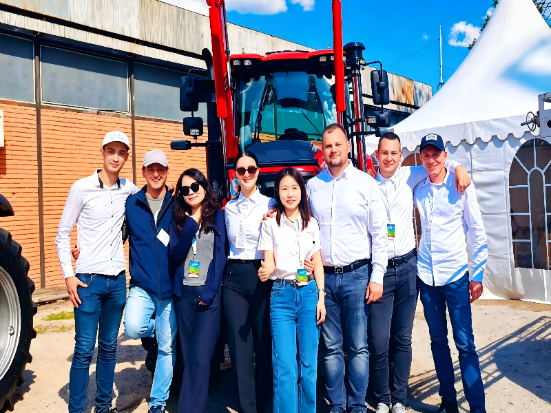 Chinese Intelligent Manufacturing Shines in the Balkans! Golddafeng Tractors Wow at Serbia Intern...