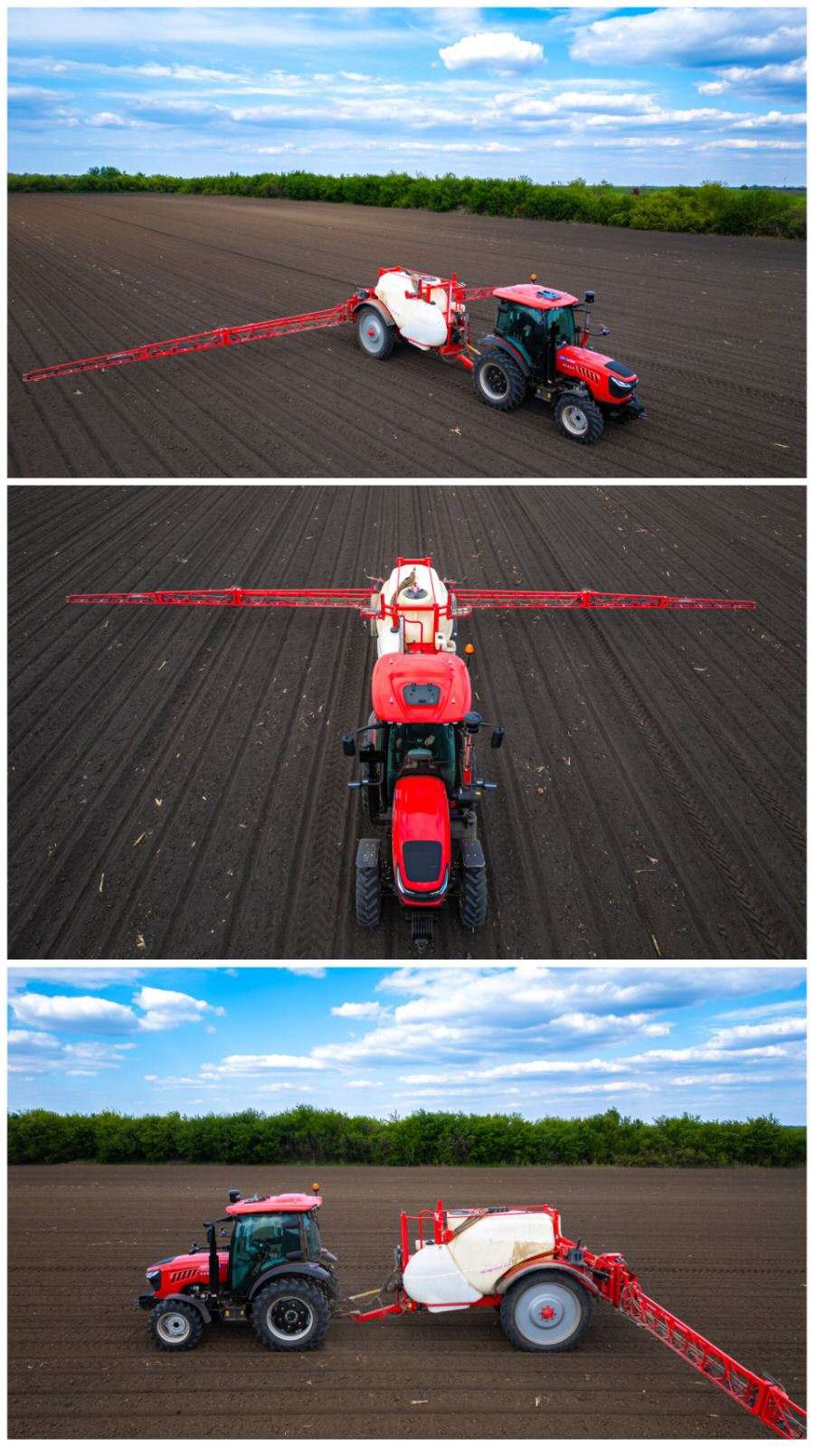 opération de terrain du tracteur Golddafeng 3