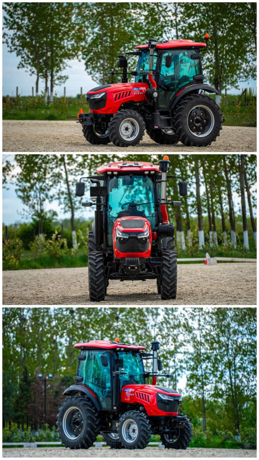 opération de terrain du tracteur Golddafeng 5