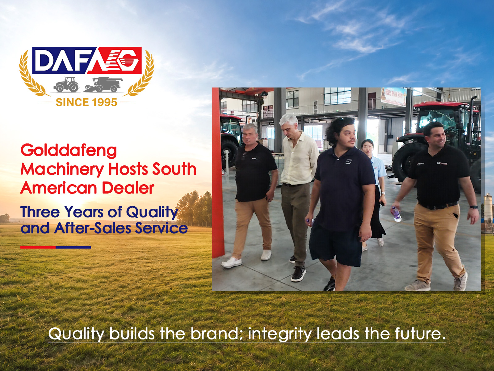 Golddafeng Machinery Hosts South American Dealer — Three Years of Quality and After-Sales Service