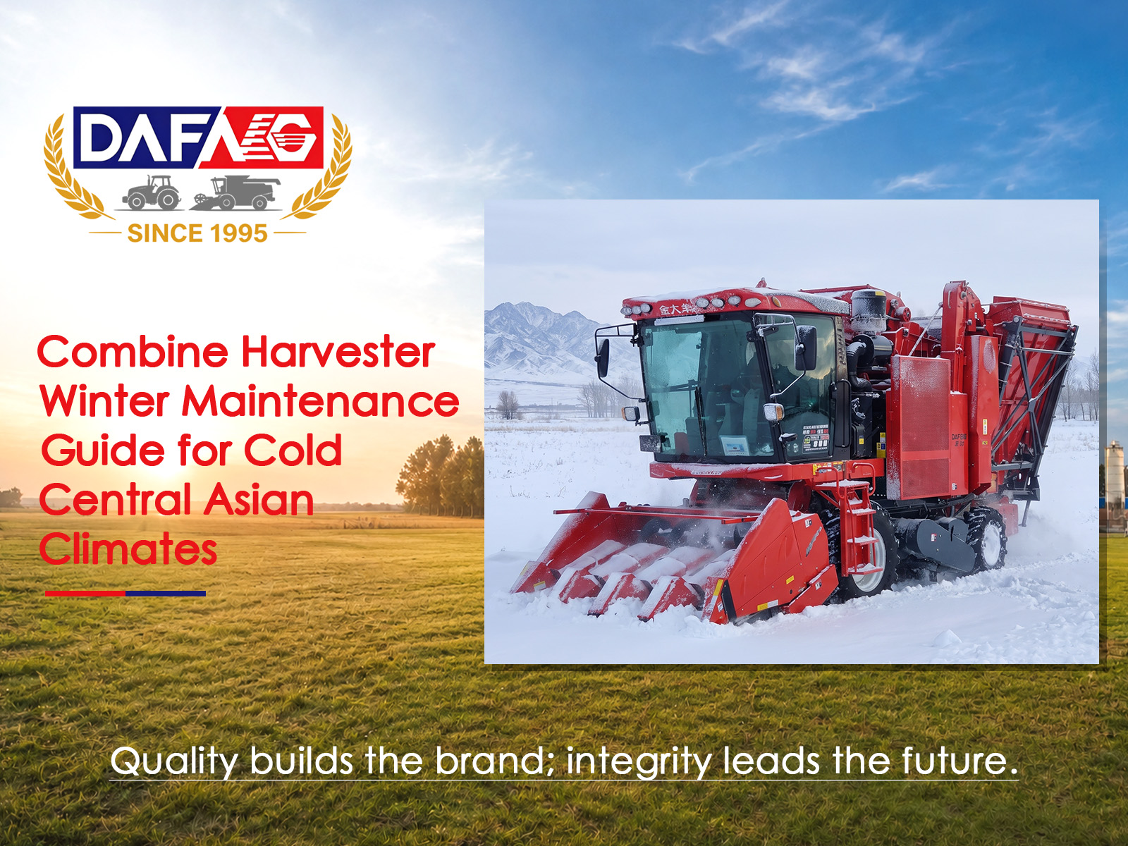 Combine Harvester Winter Maintenance Guide for Cold Central Asian Climates