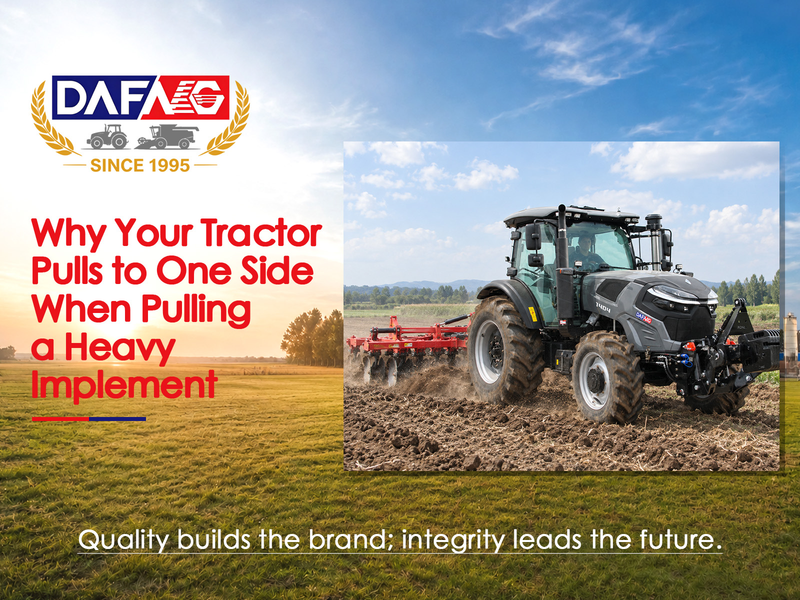Why Your Tractor Pulls to One Side When Pulling a Heavy Implement
