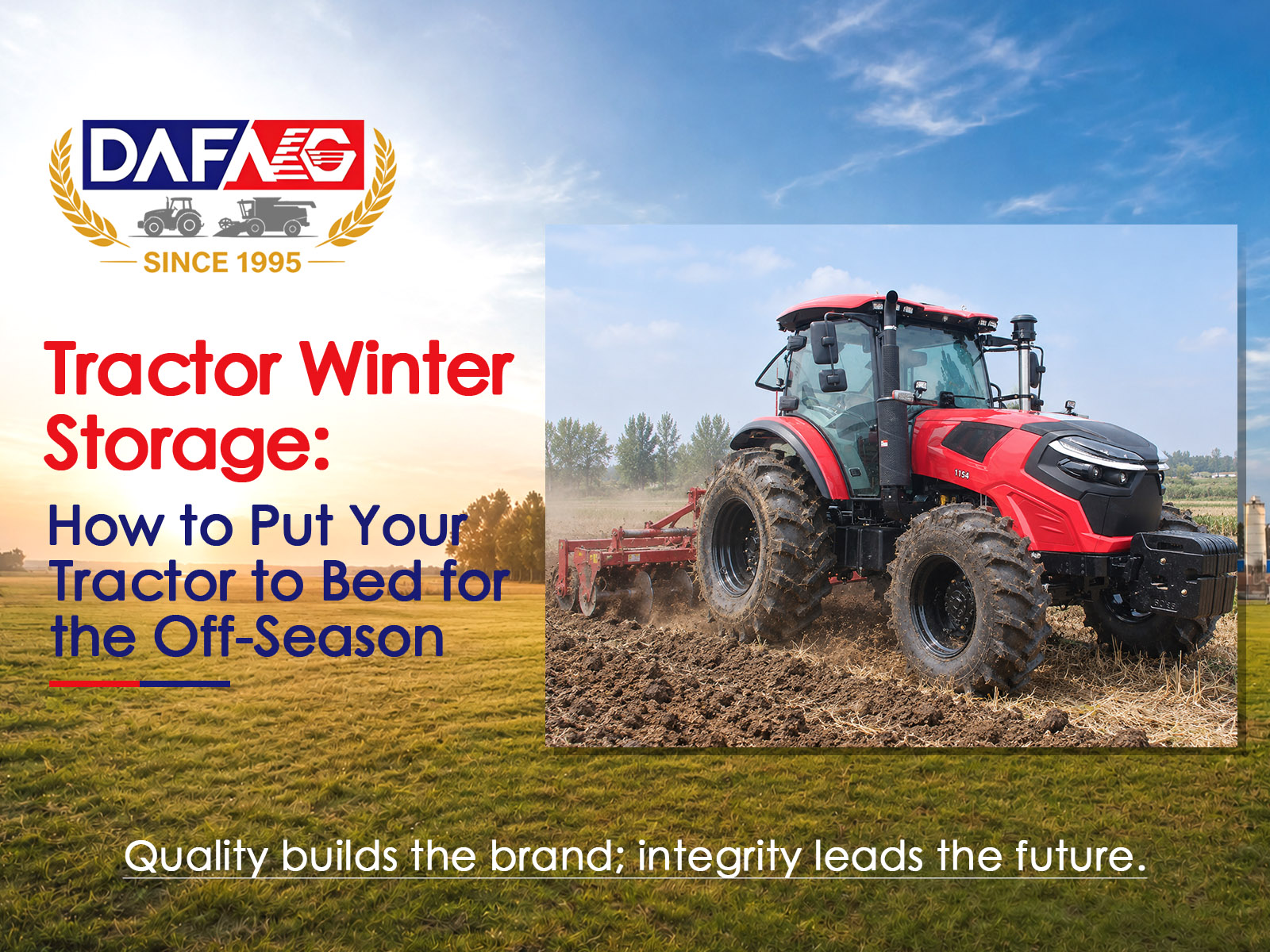 Tractor Winter Storage: How to Put Your Tractor to Bed for the Off-Season