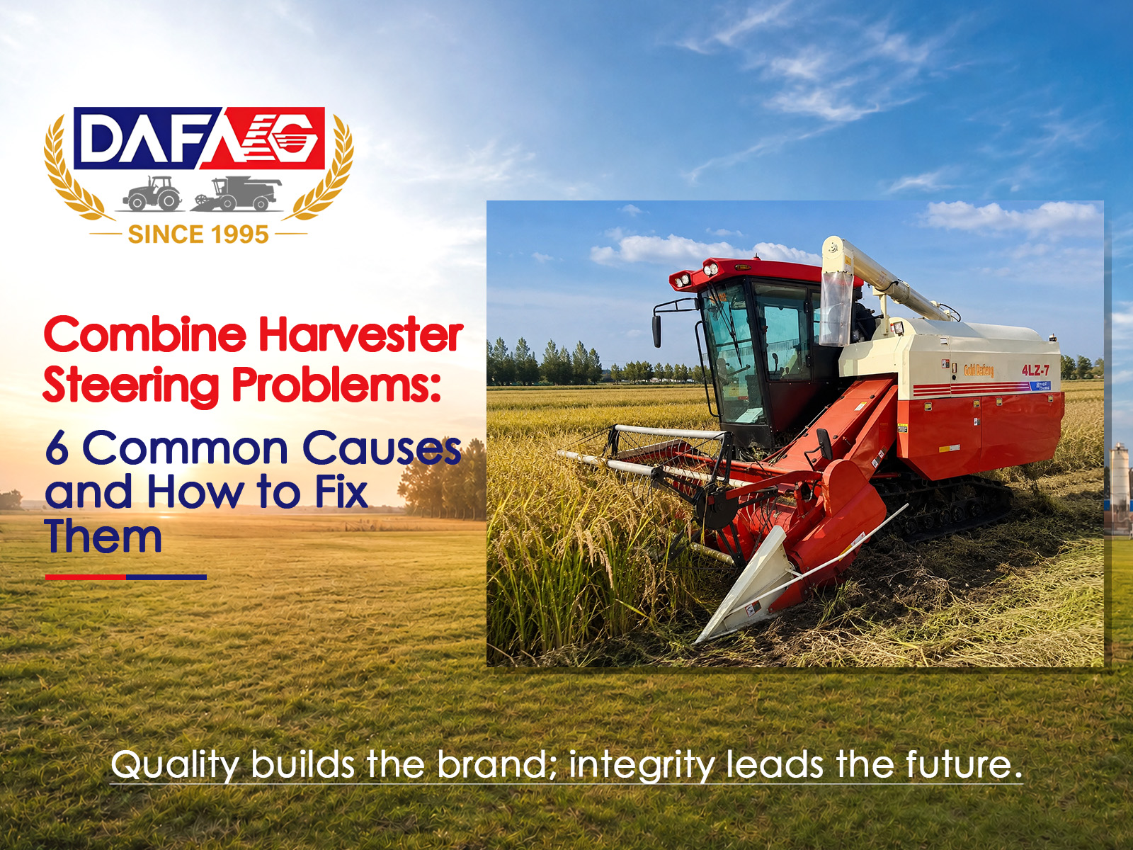 Combine Harvester Steering Problems: 6 Common Causes and How to Fix Them