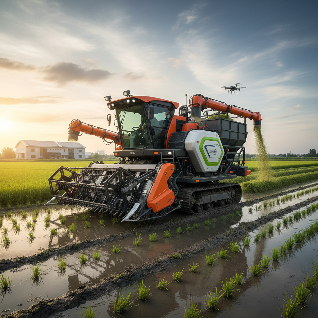 Automatic Rice Harvester For Professional Paddy Management