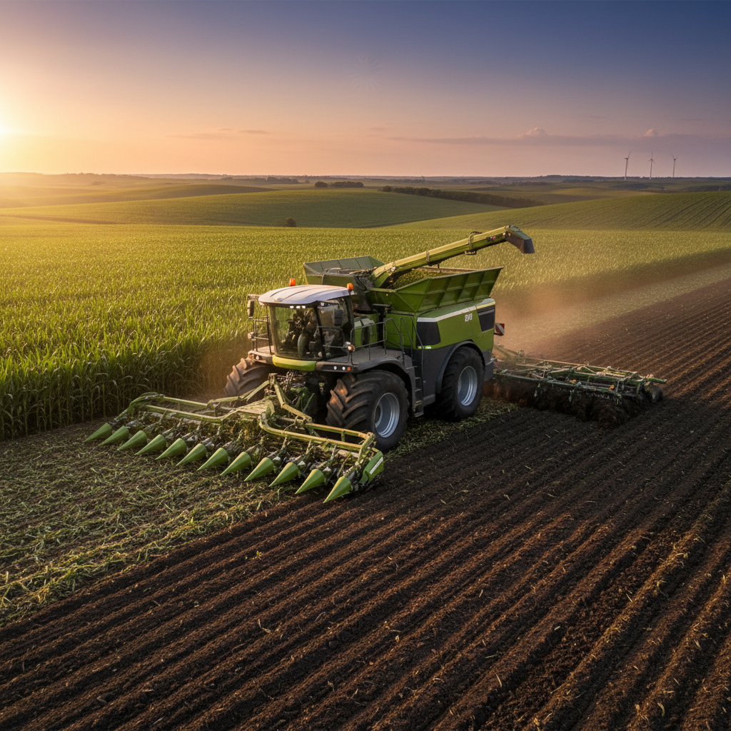 Green Corn Harvester For High-Power Land Preparation