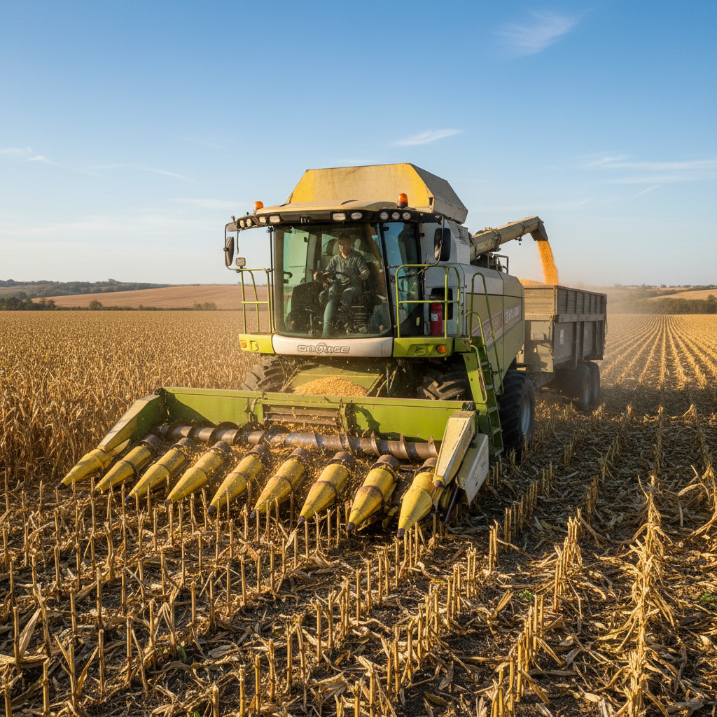 Corn Cob Harvester For Integrated Cutting And Threshing