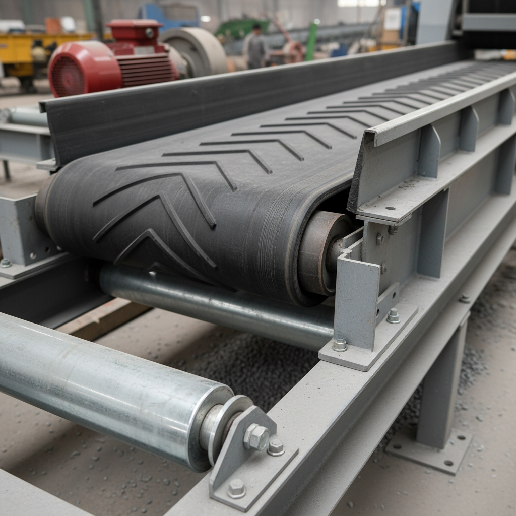 Polyester Rubber Conveyor Belt For Stabilizing And Supporting Belt Movement