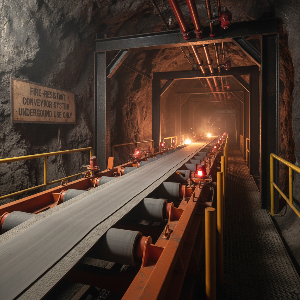 Light-Duty Conveyor Belts For Fire-Risk Underground Environments