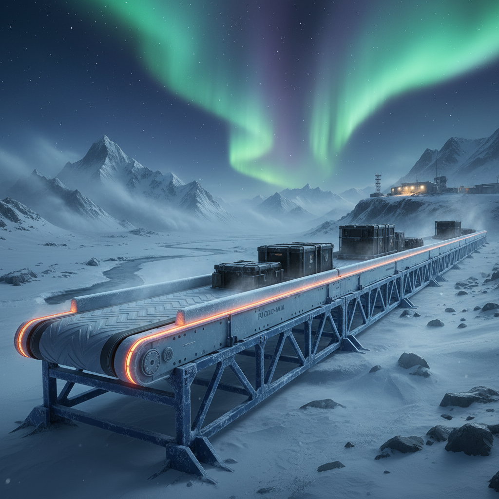 Pu Light-Duty Conveyor Belts For Extreme Cold-Weather Outdoor Hauling