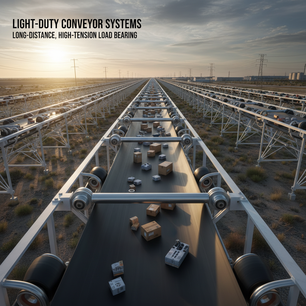 Light-Duty Conveyor Belts For Long-Distance High-Tension Load Bearing