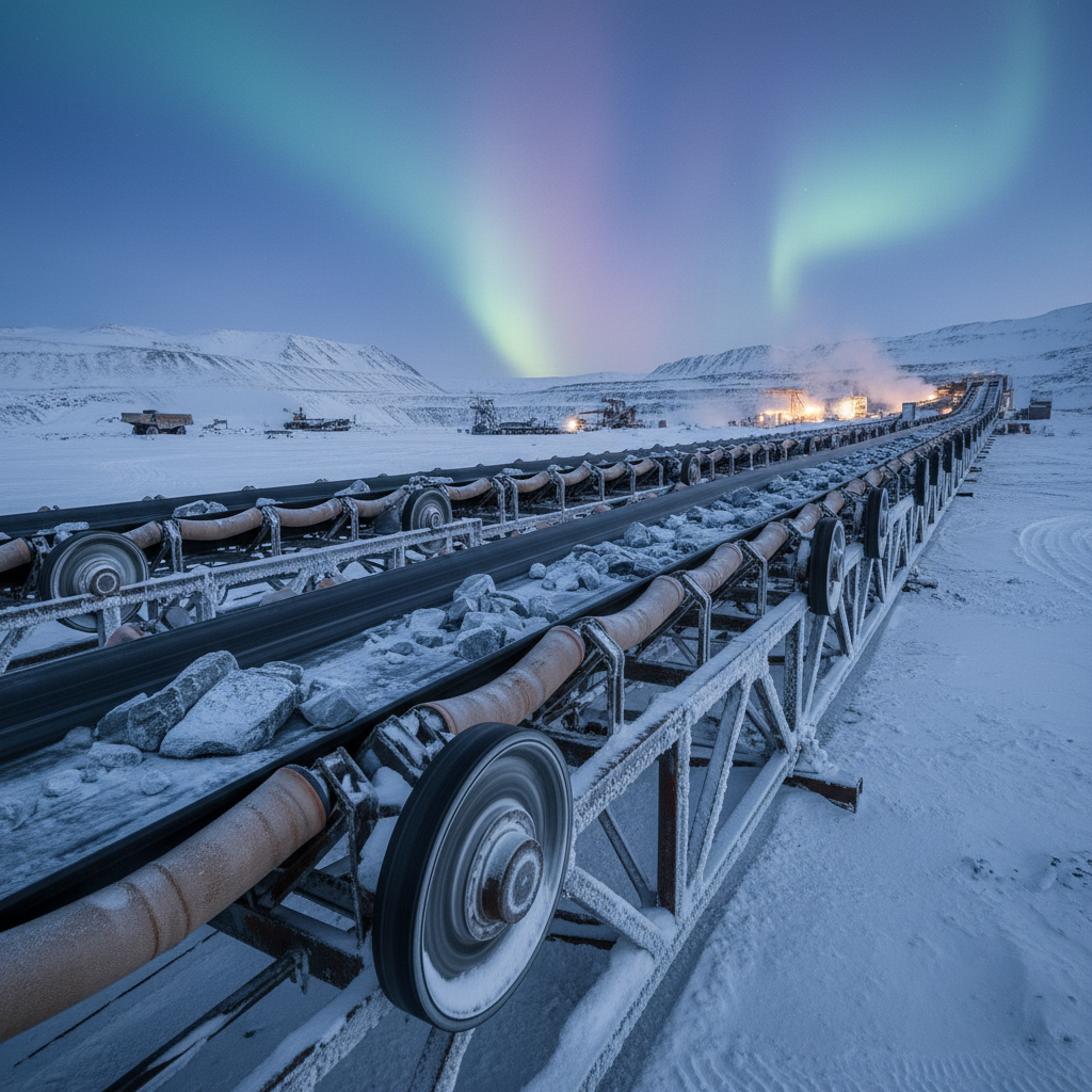 Cotton Rubber Conveyor Belts For Extreme Cold-Weather Outdoor Hauling