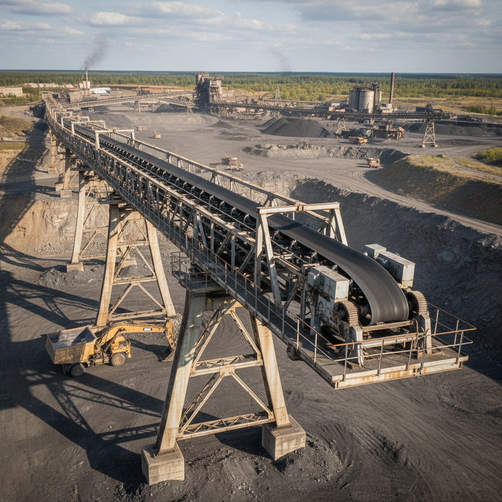 Lifting Conveyor Belts For Mining And Coal Site Operations