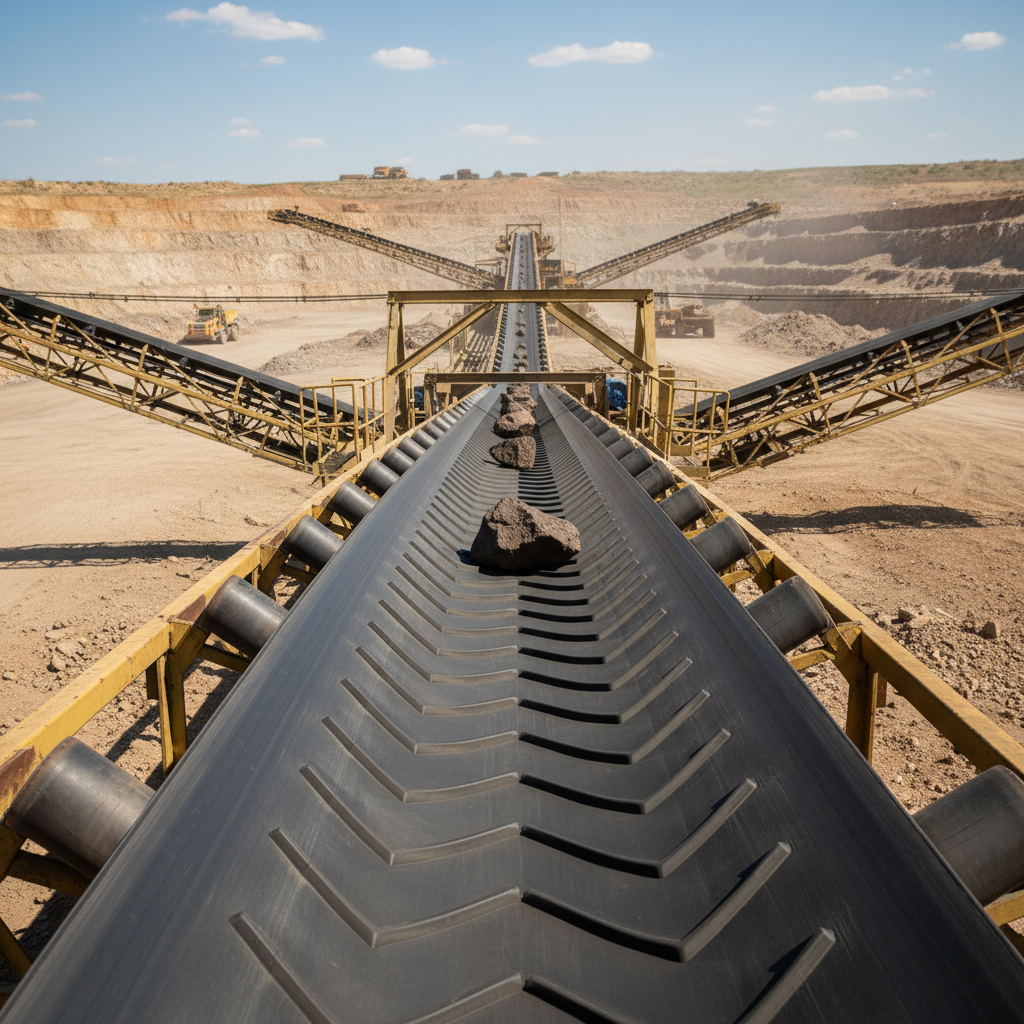 Ep Conveyor Belts For Preventing Material Slippage On Slopes
